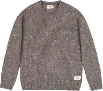 Bob Rondgebreide trui - Heren - Ronde hals truien - Grijs - XL - Katoen - Truien & Vesten