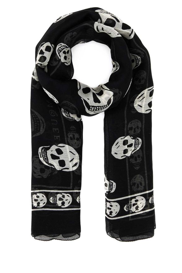 スカーフ Alexander Mcqueen Printed silk foulard Alexander McQueen Alexander Mcqueen Printed Silk Foulard