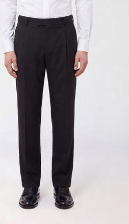 Dr&ocirc;le de Monsieur Dr&ocirc;le de Monsieur Pantaloni sartoriali in misto lana a gamba dritta