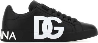 Dolce & Gabbana Portofino Sneakers - Heren - Sneakers - Zwart - 45 EU - Leer - Schoenen