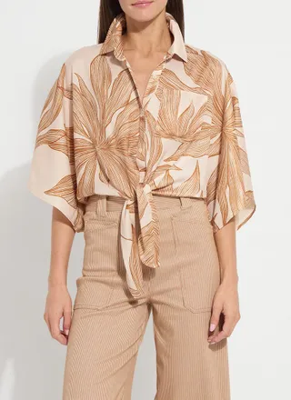 Lyss&eacute; Nilza Tie Dolman Sleeve Shirt