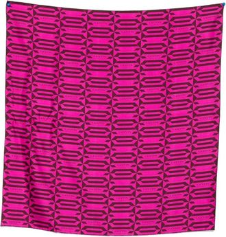 Lanvin Roze Geometrisch Zijden Sjaal - Dames - Zijden sjaals - Veelkleurig - ONE Size - Accessoires