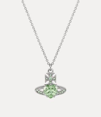 Vivienne Westwood Ariella Pendant Necklace Platinum-light-green-cz-chrysolite-crystal Platinum-light-green-cz-chrysolite-crystal Women