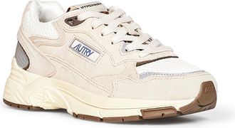 Autry Womens Sneakers Hyperway Beige Calf Suede Trainers