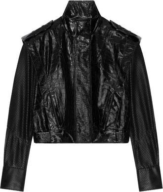 Givenchy Giacca biker in pelle - Nero