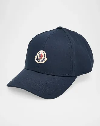 Moncler Men & apos;s Logo Emblem Cotton Baseball Cap