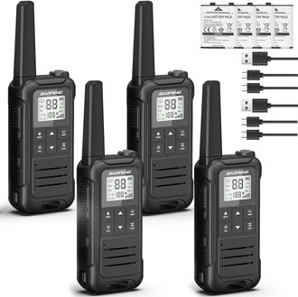 OEM Walkie Talkies De Largo Alcance Para Adultos, Radio Port&aacute;til Recargable Baofeng Frs, Radio Bidireccional, Bater&iacute;a De Iones De Litio De 1400 Mah, Cable