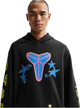 Nike Kobe Fleece Pullover Basketball Hoodie Black Sonic Yellow IO0296-010