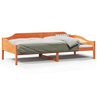 Berkfield Home Bed Frame without Mattress Wax Brown 80x200 cm Solid Wood Pine
