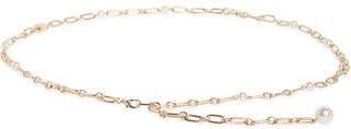 Kate Spade New York Faux Pearl Charm Chain Belt in Polished Gold at Nordstrom Rack, Size Small/medium