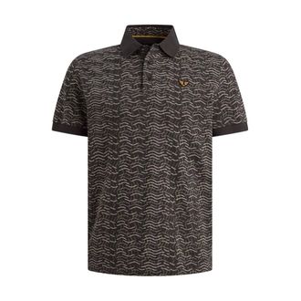 PME Legend Short sleeve polo slub jersey aop - Heren - Tops - Veelkleurig - Maat: 2XL Jersey