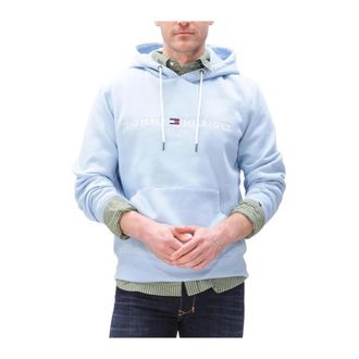 Tommy Hilfiger Heren, Sweatshirts & Hoodies, Blauw, Maat: 2XL Katoen