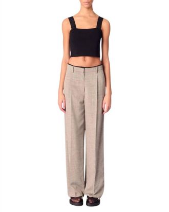 Maje Pigrisa Wide-Leg Trousers In Gray