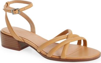 Madewell Ankle Strap Sandal in Amber Brown at Nordstrom, Size 6