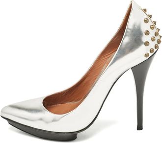 Alexander McQueen Pumps con borchie 120mm - Grigio