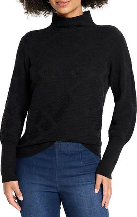 Nic+Zoe Nic+Zoe Petite Textured Diamonds Sweater