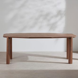 Maisons du monde Mesa de comedor ovalada de madera de mango cepillado 200 cm
