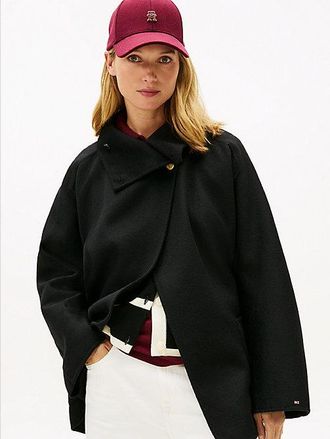 Tommy Hilfiger Abrigo oversize de mezcla de lana