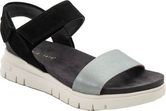 David Tate Goodie Comfort Wedge Slingback Sandal in Black at Nordstrom Rack, Size 10