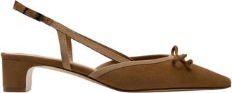 Parall&egrave;le Agata Slingback Ballerina - Dames - Pumps - Bruin - 41 EU - Leer - Schoenen