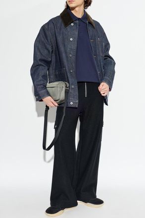 Etro Cotton Polo With Logo, Mens, Navy Blue