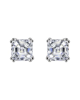 Genevive Silver Plated Cz Studs