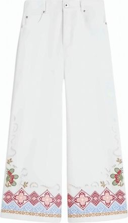 Weekend Pure Cotton Bull Wide Leg Trousers