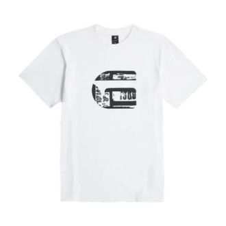 G-Star Graphic Logo T-Shirt - Heren - T-shirts - Wit - XL - Denim - Tops