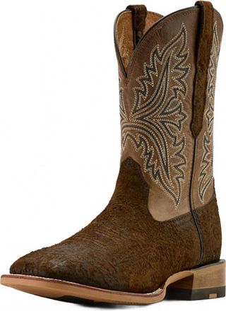Ariat Mens Walker Roughout Ats Cowboy Boot In Bronze/brown