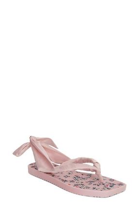 Badgley Mischka Wrenna Slingback Ankle Wrap Sandal in Rose Multi at Nordstrom, Size 11