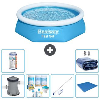 Bestway Piscina Bestway Fast Set Redonda - 244x61 Cm - 8-piezas S21407
