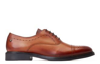 Base London Corbin Mens Leather Shoes - Tan - Size UK 6