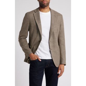 BOSS Hanry Slub Stretch Sport Coat in Open Beige at Nordstrom Rack, Size 38 Regular