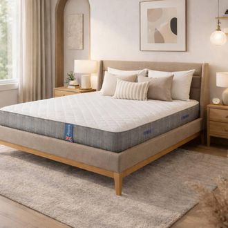 Aspire Home Accents PureRest Wool Hybrid Mattress Medium Firm 1000 Pocket Spring 23cm in White | Size: Single