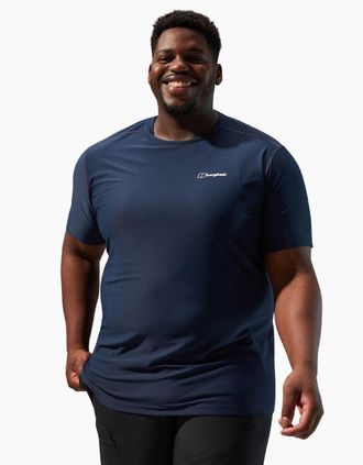 Berghaus Mens Berghaus Mens 24/7 Tech Crew Short Sleeve T-Shirt - Blue - Size: 40
