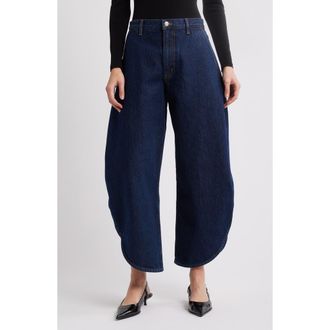Frame Denim The Boomerang Barrel Leg Jeans in Blueprint at Nordstrom, Size 23