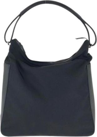 Gucci Pre-owned Borsa a Spalla in Nylon/Pelle - - Pre-owned - Donna - Nero - ONE SIZE