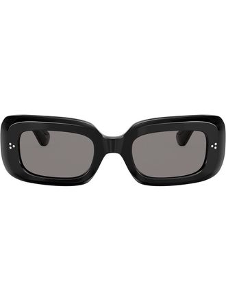 Oliver Peoples Occhiali da sole rettangolari Saurine - Nero