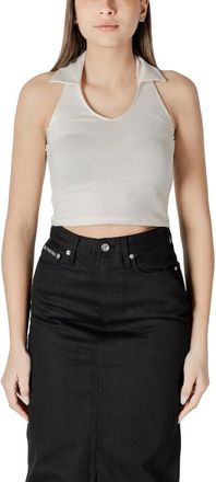 Calvin Klein Jeans Dames, Tops, Beige, Maat: S Katoen