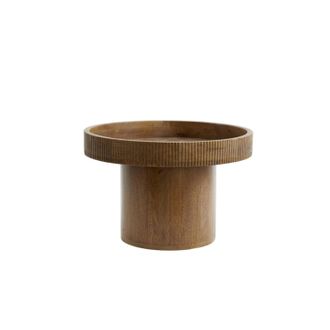 Light & Living Light&living - Mesa Auxiliar Kalomo Madera Marr&oacute;n Oscuro - &Oslash;50x35