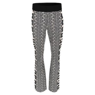 ZiZo Monochrome Flare Broek Elegant Trendy Look - Dames - Wijde Broeken - Veelkleurig - M - Polyester - Broeken