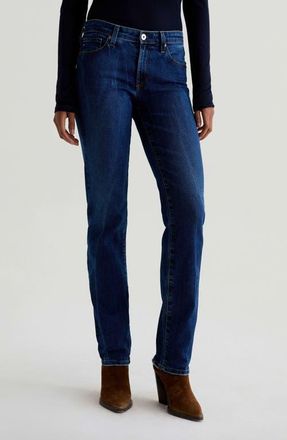 AG - Adriano Goldschmied Sandra Low Rise Slim Straight Leg Jeans in Focal Point at Nordstrom, Size 31