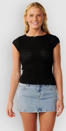 Rip Curl Bossa Nova Textured T-Shirt zwart