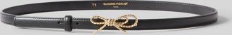 Claudie Pierlot Leather bow belt
