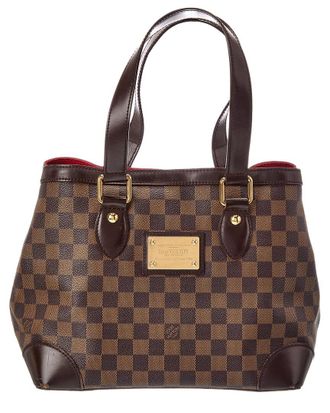 Louis Vuitton Brown Damier Ebene Coated Canvas Hampstead Pm (Authentic Pre-Loved)