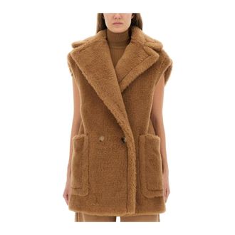 Max Mara Vests, female, Beige, Size: 2XS Breda Teddy Vest