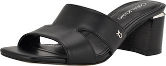 Calvin Klein Womens Valery Heeled Sandal, Black 002, 4.5 UK