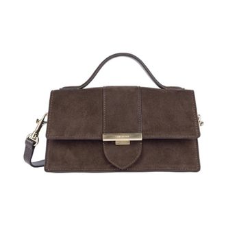 Lancaster Tassen, Dames, Bruin, ONE Size, Su&egrave;de, Su&egrave;de Ily Handtas