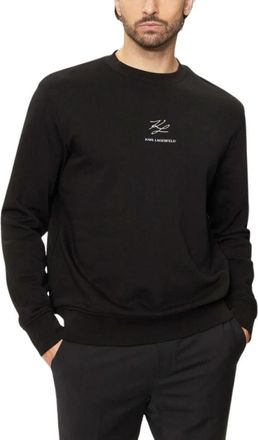 Karl Lagerfeld Sweat Crewneck - Heren - Sweatshirts - Zwart - L - Katoen - Hoodies & sweatvesten