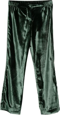 F.R.S. F. R.S. Womens Velvet High-Waisted Trousers